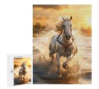 Puzzles pour Adolescents The Galloping Stallion Puzzles pour Adultes Jeux Relaxants Qui Améliorent La Mémoire Cadeaux Uniques pour Un Anniversaire Et Noël 500 PCS