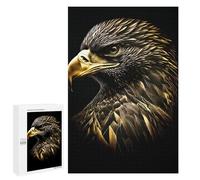 Puzzles pour Adolescents The Gold Black Eagle Puzzles pour Adultes - Jeu Manuel - Niveau De Difficulté Élevé - Idée Cadeau Originale pour Un Anniversaire 1000 PCS