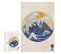 Puzzles pour Adolescents The Great Wave of Kanagawa Puzzles pour Adolescents - Décoration Murale - Cadeau Unique pour Anniversaire Et Noël