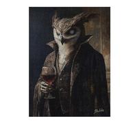 Puzzles pour Adolescents The Old Blind Owl Seer Puzzles pour Adultes, Jouets À Monter Soi-même, Décoration Parfaite, Interaction Parent-Enfant 52x38cm/1000pcs