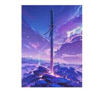 Puzzles pour Adolescents The Purple Shock Blade Jeux De Puzzle en Famille Découpe De Précision Cadeaux Uniques pour Anniversaire Et Noël