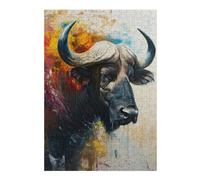 Puzzles pour Adolescents The Sacred Water Buffalo Puzzles pour Adultes Jeux Amusants pour S'amuser en Famille Interaction Parent-Enfant 38x26cm/1000pcs