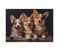 Puzzles pour Adolescents Three Pembroke Welsh Corgi Puzzles pour Adultes : des Jouets À Monter Soi-même, Amusants Et Originaux, Parfaits pour Un Anniversaire Ou Noël