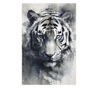 Puzzles pour Adolescents Tiger Beauty Watercolor Puzzles pour Adultes, Jeu Familial, Course De Vitesse Manuelle, Cadeaux d'anniversaire Uniques 75x50cm/1000pcs