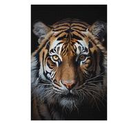 Puzzles pour Adolescents Tiger Face Puzzles pour Adultes, Jeu Familial, Course De Vitesse Manuelle, Cadeaux d'anniversaire Uniques 75x50cm/1000pcs