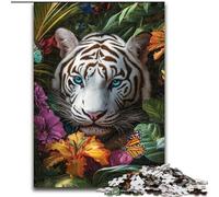 Puzzles pour Adolescents Tigre de la Jungle, Jouet éducatif et décompressant, Cadeau d'anniversaire, décoration Murale 50x75cm