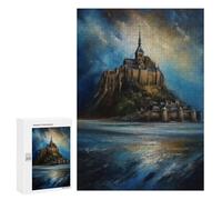 Puzzles pour Adolescents Timeless Mont Saint Michel Puzzles pour Adolescents - Décoration Murale - Cadeau Unique pour Anniversaire Et Noël