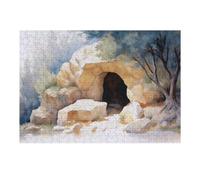 Puzzles pour Adolescents Tomb of Jesus - Easter Art Puzzle pour Adultes - Jeu Manuel - Découpe De Précision - Idéal pour Un Anniversaire Ou Noël 1000pcs(38x26cm)