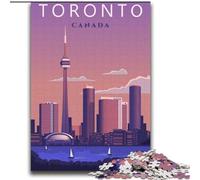 Puzzles pour Adolescents, Toronto, Ontario, Voyage, Art, adapté aux 14 Ans et Plus, Jeux éducatifs à Domicile, Jouets à Faire soi-même, Illustration, Cadeau, 75x100cm
