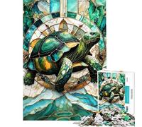 Puzzles pour Adolescents Tortue Kintsugi éternelle de 1000 pièces Jeux Amusants pour Adultes améliore la mémoire Cadeaux Uniques d'anniversaire et de Noël (Taille 38x26cm)