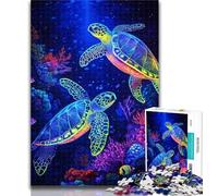 Puzzles pour Adolescents, Tortues de l'océan, Puzzles pour Adultes, 1000 pièces, Jouets éducatifs et éducatifs, Jeux familiaux, renforce l'amour Entre Couples, 50x75cm