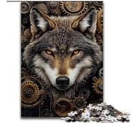 Puzzles pour Adolescents Totem du Loup, à partir de 14 Ans Chaque pièce est Unique Un Jeu Amusant et Stimulant pour Toute la Famille Bon Cadeau (Taille 50x75cm)