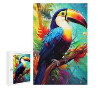 Puzzles pour Adolescents Toucan Bird Amazon Rainforest Casse-tête pour Adolescents : Analyse Et Logique, Difficile Et Stimulant, Idéal comme Cadeau 1000 PCS