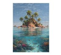 Puzzles pour Adolescents Tropical Island Paradise-2 Puzzle pour Adultes, Jeu Manuel, Course De Vitesse, Cadeau d'anniversaire, Cadeaux, 1000pcs(52x38cm)