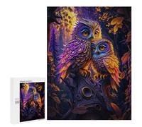 Puzzles pour Adolescents Two Owls Cuddle in Tree Puzzles pour Adultes Jeux Relaxants Qui Améliorent La Mémoire Cadeaux Uniques pour Un Anniversaire Et Noël 500 PCS