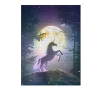Puzzles pour Adolescents Unicorn Under The Moonlit Sky Puzzle pour Adultes, Jeux Relaxants, Décoration Murale Idéale comme Cadeau 52x38cm/1000pcs