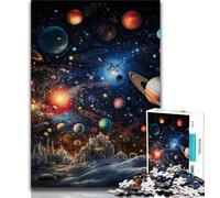 Puzzles pour Adolescents, Univers coloré, défi d'intelligence cérébrale, Jouets addictifs, Cadeau d'anniversaire, Cadeaux, décoration Murale 75x50cm