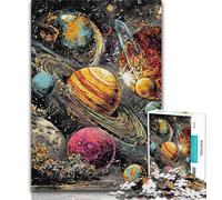 Puzzles pour Adolescents Univers Galaxie Puzzles pour Adolescents 1000 pièces, avec Affiche Assortie et fiche de Questions pour Les 14 Ans et Plus 26x38cm