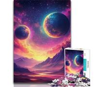 Puzzles pour Adolescents Univers Planète Puzzles pour Adultes 1 000 pièces Difficile idéal comme Cadeau pour Toute la Famille Convient aux Enfants de 14 Ans et Plus (50x75cm)