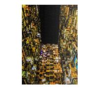 Puzzles pour Adolescents Urban Density at Night Puzzle pour Adultes, Jeux Relaxants, Décoration Murale Idéale comme Cadeau 38x26cm/1000pcs