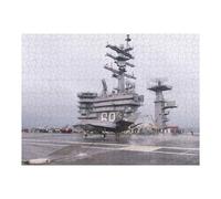 Puzzles pour Adolescents USS Dwight D Eisenhower Puzzle pour Adultes - Jeu Manuel - Découpe De Précision - Idéal pour Un Anniversaire Ou Noël 1000pcs(52x38cm)