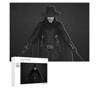 Puzzles pour Adolescents V for Vendetta The Iconic Mask Unveiled Puzzles pour Adultes Jouets Anti-Stress Vacances À La Maison Passer Le Temps Interaction Parent-Enfant 500 PCS