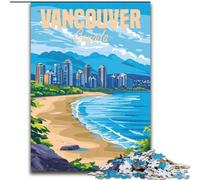 Puzzles pour Adolescents Vancouver Canada, Jouets éducatifs, Jeux Anti-Stress, renforce l'amour Entre Couples 26x38cm
