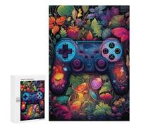 Puzzles pour Adolescents Video Game Controller in A Magical Forest Puzzles pour Adultes Jouets Anti-Stress Vacances À La Maison Passer Le Temps Interaction Parent-Enfant 300 PCS