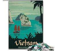 Puzzles pour Adolescents Vietnam, Jouets éducatifs, Anti-Stress, renforce l'amour Entre Couples 26x38cm