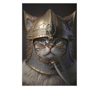 Puzzles pour Adolescents Viking Cat Puzzles pour Adultes, Jouet, Décoration Murale, Décoration Intérieure, Défi À Réaliser 75x50cm/1000pcs
