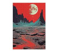 Puzzles pour Adolescents Vintage Collage Red Nature Puzzle Familial - Améliore La Mémoire - Cadeau d'anniversaire Et Cadeau Unique 38x26cm/1000pcs