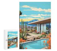 Puzzles pour Adolescents Vintage House Landscape Puzzles pour Adolescents - Décoration Murale - Cadeau Unique pour Anniversaire Et Noël