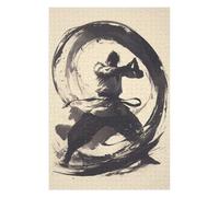 Puzzles pour Adolescents Vintage Martial Arts Enso Puzzle pour Adultes : Jeu Manuel Amusant Et Stimulant, 75x50cm/1000pcs
