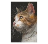 Puzzles pour Adolescents Vintage Vector Cat Puzzles pour Adultes, Jouets À Monter Soi-même, Décoration Parfaite, Interaction Parent-Enfant 75x50cm/1000pcs