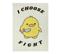 Puzzles pour Adolescents Violence Funny Duck Fight Puzzle pour Adultes : Jeu Manuel Amusant Et Stimulant, 52x38cm/1000pcs
