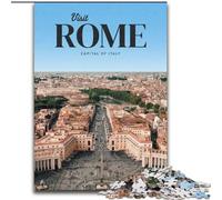 Puzzles pour Adolescents Visitant Rome pour Les 14 Ans et Plus Jouet éducatif intellectuel décompressant Excellent Cadeau (50x75cm) 1000 pièces