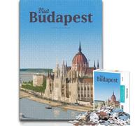Puzzles pour Adolescents Visitez Budapest 1000 pièces, Jeux éducatifs, décoration Murale, Cadeaux d'anniversaire et de Noël Uniques 38x26cm