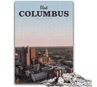 Puzzles pour Adolescents Visitez Columbus, Jouet éducatif intellectuel décompressant, décoration Parfaite (50x75cm)