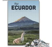 Puzzles pour Adolescents : visitez l'Équateur, Casse-tête pour décoration Murale, Cadeaux d'anniversaire et de Noël Uniques pour Les 14 Ans (75 x 100 cm)