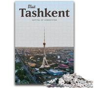 Puzzles pour Adolescents Visitez Tachkent Convient aux 14 Ans et Plus Jeu de Jouets intellectuels Jeu éducatif pour Anniversaire et Noël (Taille 38x26cm)