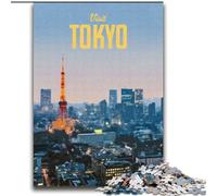 Puzzles pour Adolescents Visitez Tokyo pour et à partir de 14 Ans Jouez aux Jouets Car C'est idéal comme Cadeau pour Toute la Famille (38x52cm) 1000 pièces
