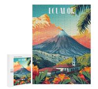 Puzzles pour Adolescents Volcano in Ecuador Puzzles pour Adultes, Jouets Anti-Stress, Difficile, Cadeau d'anniversaire, Cadeaux, 500 PCS