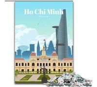 Puzzles pour Adolescents Voyage à Hô-Chi-Minh-Ville, adaptés aux 14 Ans et Plus Jeux éducatifs à Domicile Jouets à Faire soi-même Illustration Cadeau 50x75cm