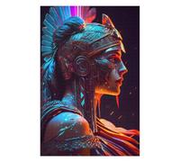 Puzzles pour Adolescents Warrior's Flame Jeu De Puzzle Casse-tête Décoration Murale Cadeaux Uniques d'anniversaire Et De Noël 75x50cm/1000pcs