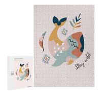 Puzzles pour Adolescents Whale Abstract Art Print Puzzles pour Adultes, Jouets Anti-Stress, Difficile, Cadeau d'anniversaire, Cadeaux, 500 PCS