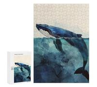 Puzzles pour Adolescents Whale Animal Art Puzzles pour Adolescents - Décoration Murale - Cadeau Unique pour Anniversaire Et Noël