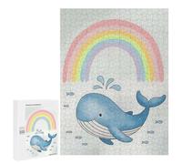 Puzzles pour Adolescents Whale, Fish and Rainbow Puzzle Adulte - Décoration Murale - Découpe De Précision pour Les Gamers 500 PCS