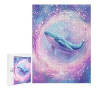 Puzzles pour Adolescents Whale in Galaxy Art Print Casse-tête pour Adolescents : Analyse Et Logique, Difficile Et Stimulant, Idéal comme Cadeau 500 PCS