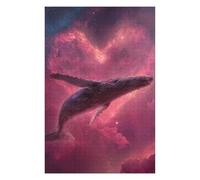 Puzzles pour Adolescents Whale in Space Nebula-3 Puzzle pour Adultes, Jeu Manuel, Course De Vitesse, Cadeau d'anniversaire, Cadeaux, 1000pcs(75x50cm)