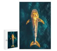 Puzzles pour Adolescents Whale Shark in Ocean Puzzles pour Adultes, Jouets Anti-Stress, Difficile, Cadeau d'anniversaire, Cadeaux, 1000 PCS